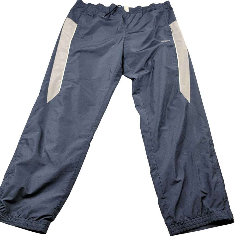 Reebok Track Pants Mens XL Blue Athletic Jogger Pants